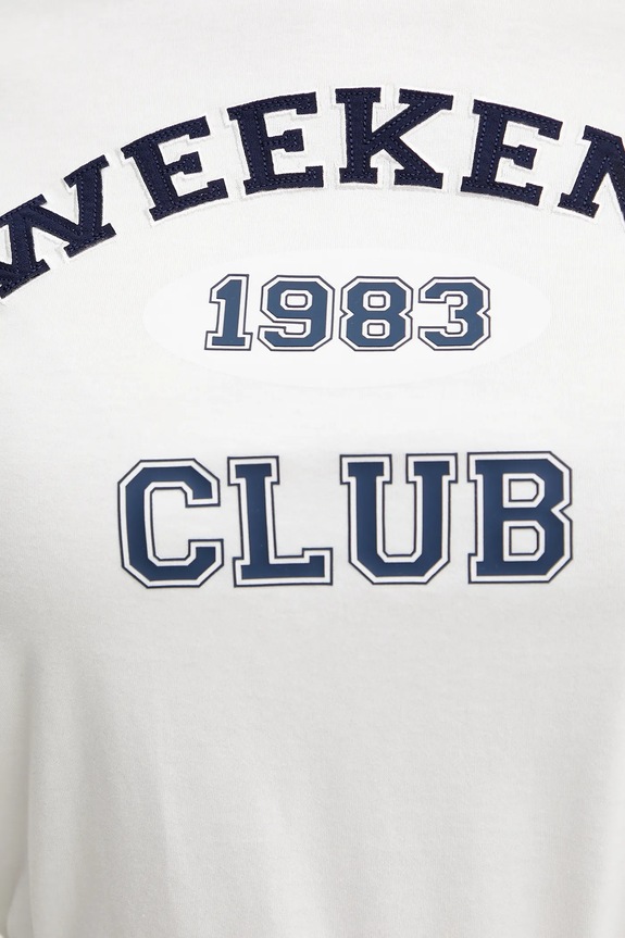 Βαμβακερό μπλουζάκι Weekend Max Mara 2515971051600 λευκό