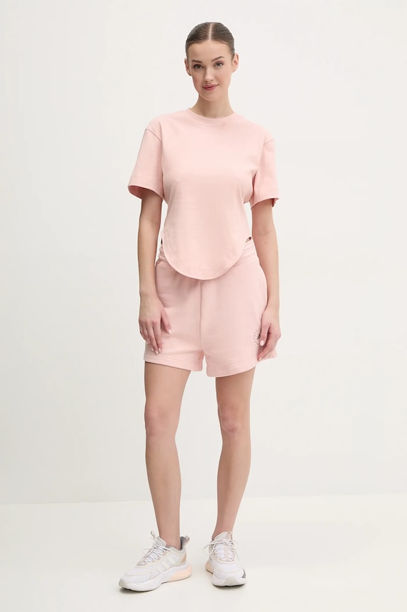 adidas by Stella McCartney t-shirt bawełniany JJ2553 różowy SS25