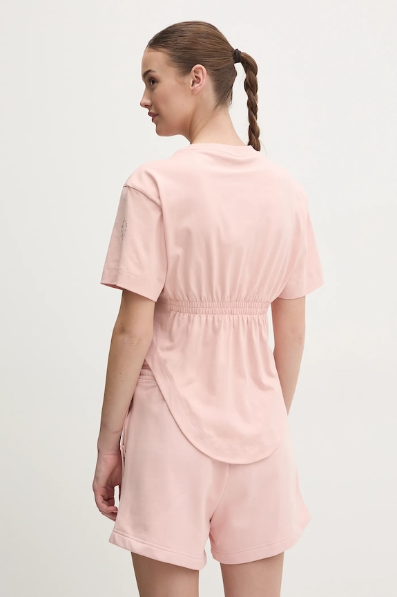 Odzież adidas by Stella McCartney t-shirt bawełniany JJ2553 różowy