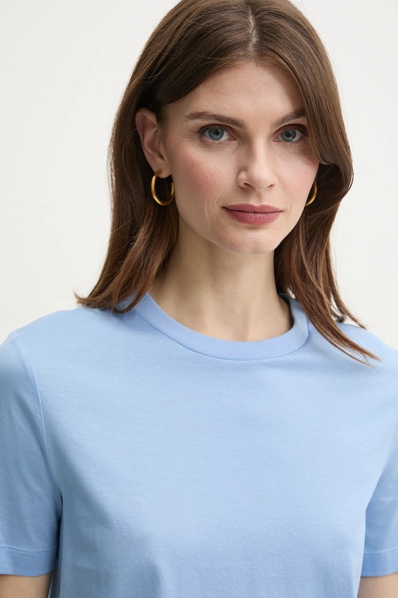 Max Mara Leisure pamut póló kék 2516941038600