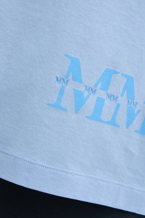 Max Mara Leisure pamut póló 2516941038600 kék
