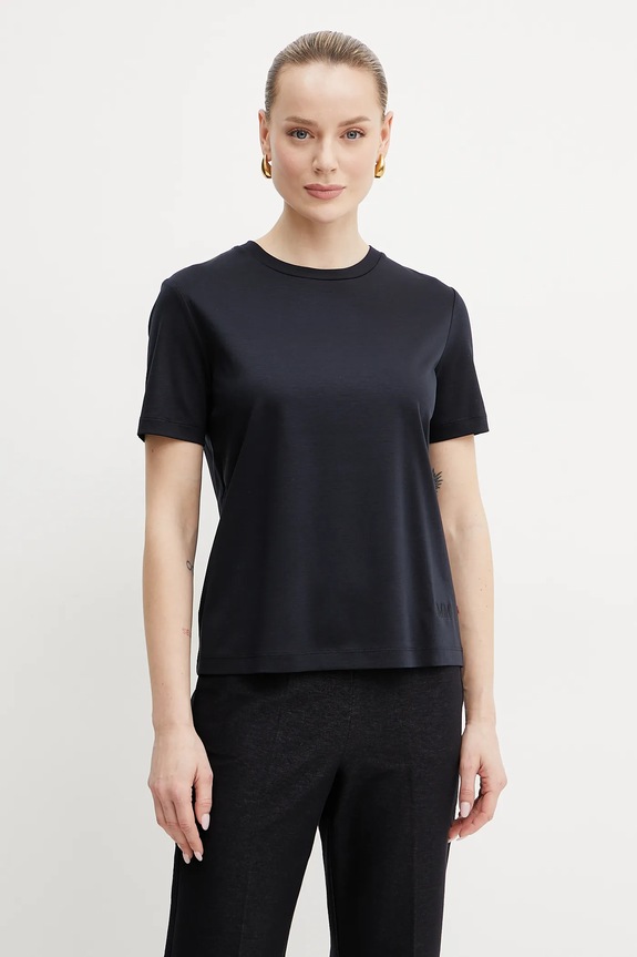 Tričko MM by Max Mara jednofarebný tmavomodrá 2516941067600