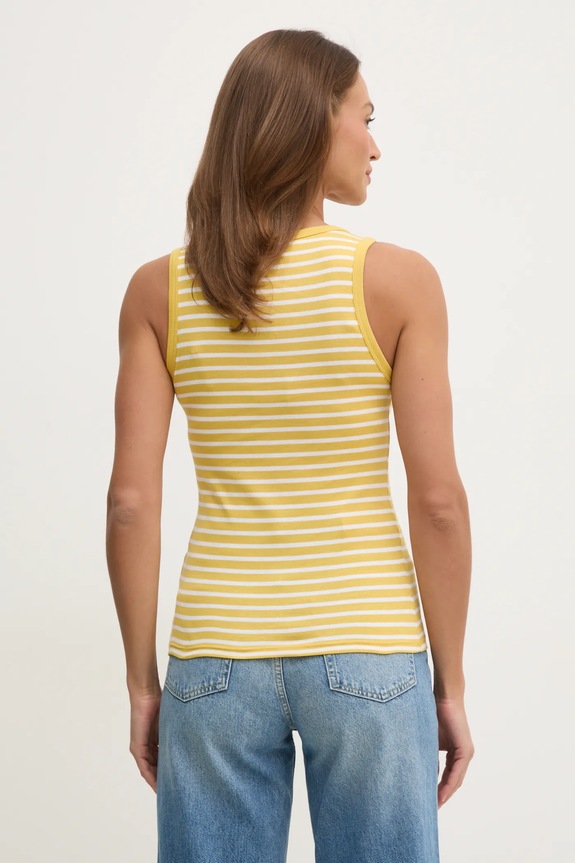 Abbigliamento United Colors of Benetton top in cotone 30YSDH010 giallo