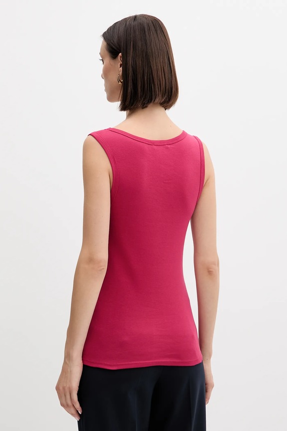 United Colors of Benetton top bawełniany 3GA2DH010 różowy AW25
