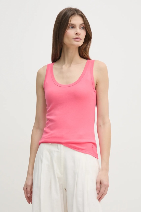 Odzież United Colors of Benetton top bawełniany 3GA2DH010 różowy