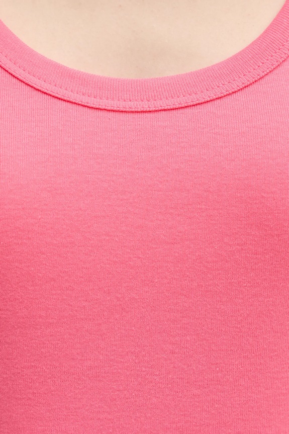 United Colors of Benetton top bawełniany różowy 3GA2DH010