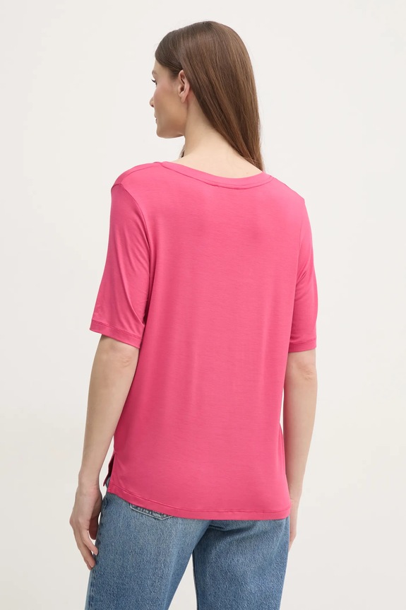 Ruházat United Colors of Benetton t-shirt 3Z12D401G rózsaszín