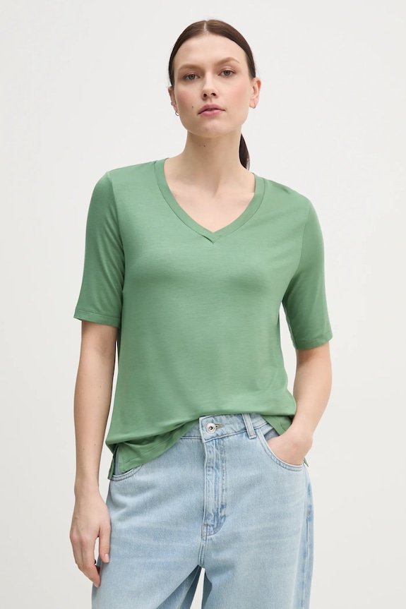 Majica kratkih rukava United Colors of Benetton Planet friendly zelena 3Z12D401G