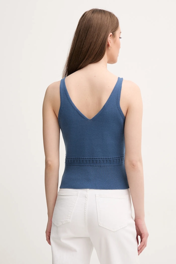 Одяг Бавовняний топ United Colors of Benetton 10C1EH01A темно-синій