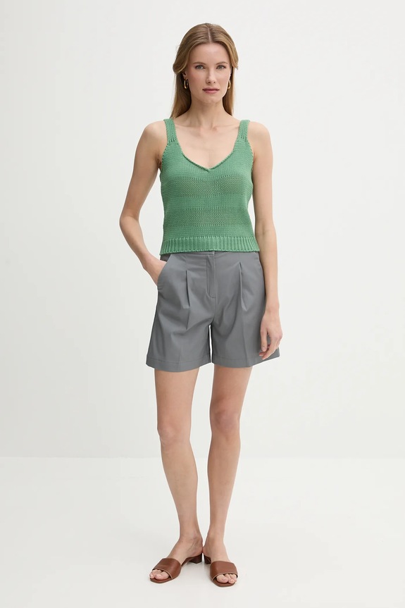 United Colors of Benetton top in cotone 1898DH018 verde SS25