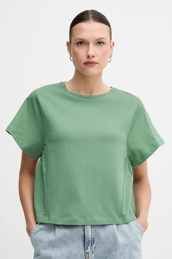 United Colors of Benetton t-shirt in cotone rilassato verde 3U53D109U