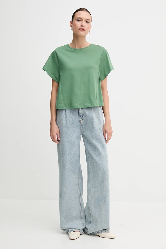 United Colors of Benetton t-shirt in cotone 3U53D109U verde SS25