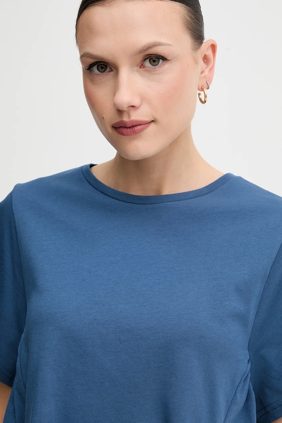 Бавовняна футболка United Colors of Benetton блакитний 3U53D109U