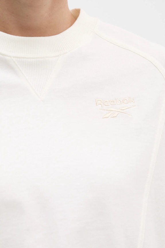 Pamučna majica Reebok Classic 100214091 bež