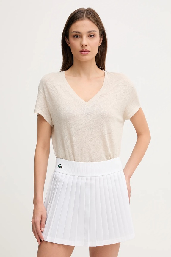 United Colors of Benetton tricou de in uni bej 37UJD401Q