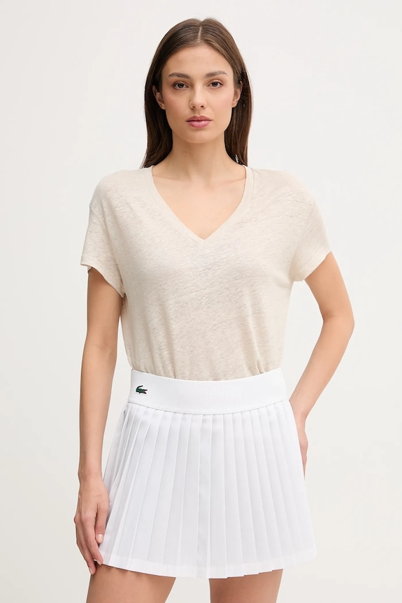 United Colors of Benetton tricou de in uni bej 37UJD401Q