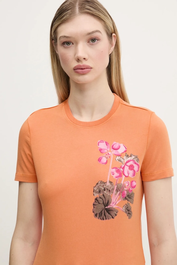 Desigual t-shirt BOTANICAL LA arancione 25SWTK48