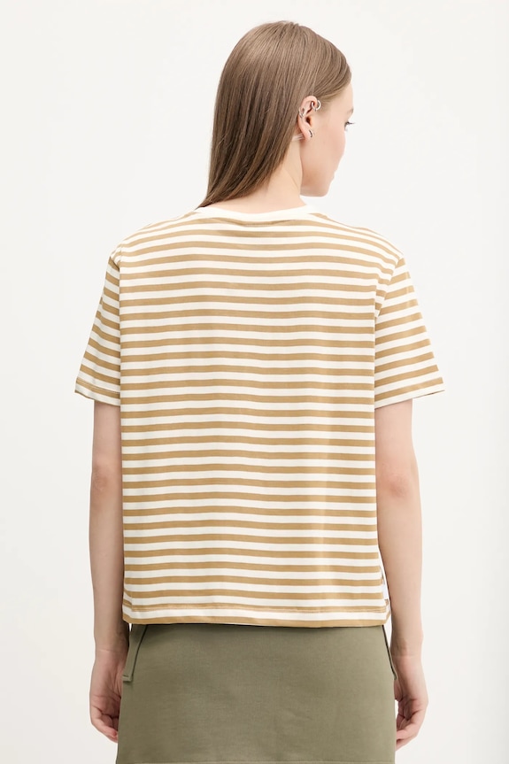 Ρούχα Βαμβακερό μπλουζάκι Desigual LEMON 25SWTKAE μπεζ