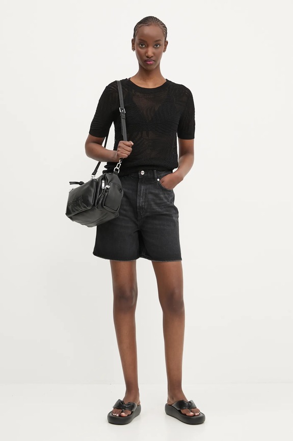 Μπλουζάκι Desigual SACRAMENTO 25SWTK97 μαύρο SS25