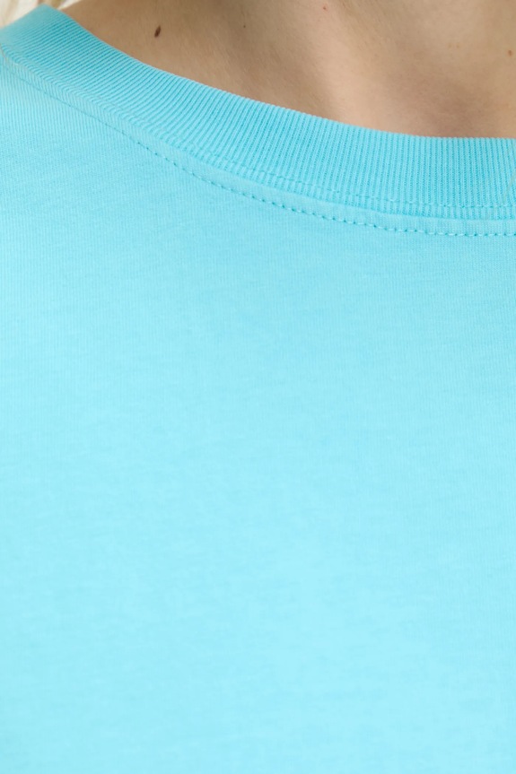 Βαμβακερό μπλουζάκι American Vintage FIZ02AE25 τιρκουάζ