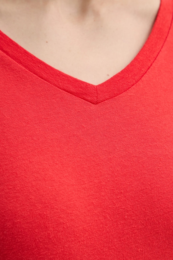 American Vintage tricou din bumbac GAMI02DE25 rosu