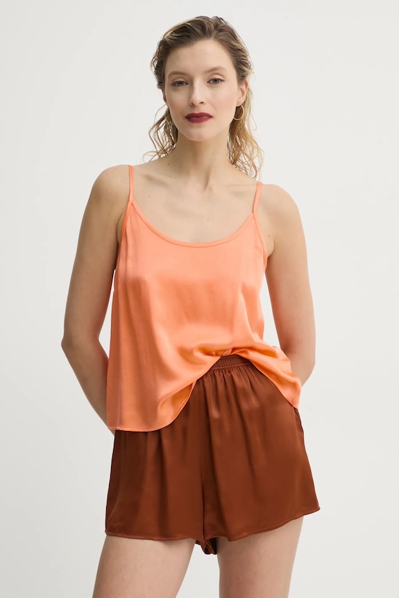 American Vintage bluza uni portocaliu VOO07BE25