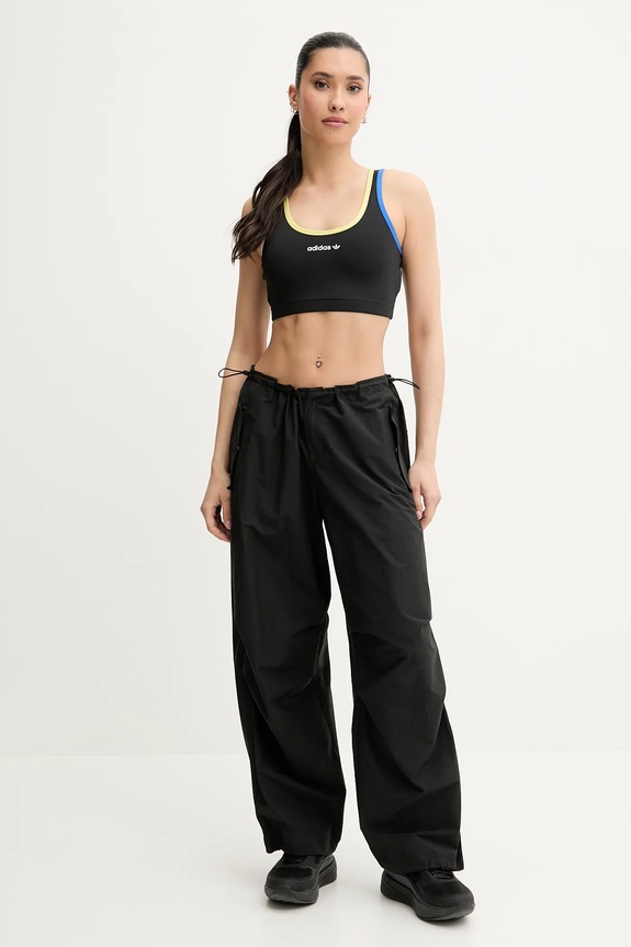 Športni modrček adidas Originals Linear JD2735 črna SS25