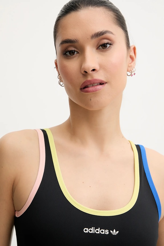 Športni modrček adidas Originals Linear črna JD2735