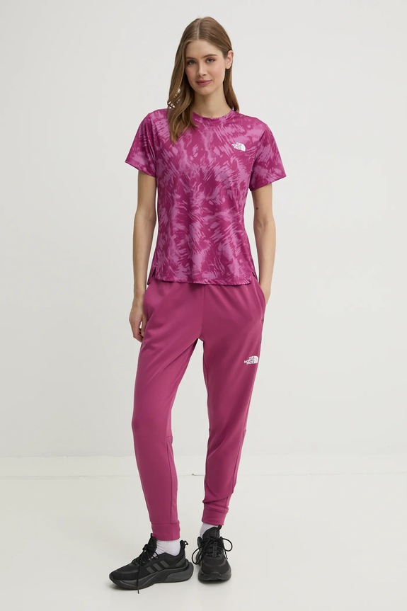 The North Face t-shirt sportowy Flex NF0A8BQG85N1 fioletowy SS25