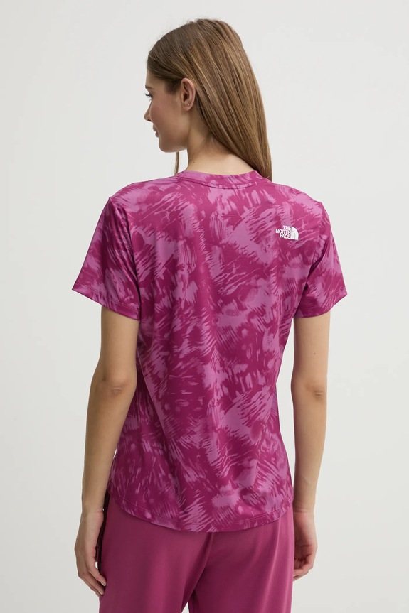Odzież The North Face t-shirt sportowy Flex NF0A8BQG85N1 fioletowy