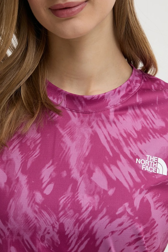 The North Face t-shirt sportowy Flex NF0A8BQG85N1 fioletowy