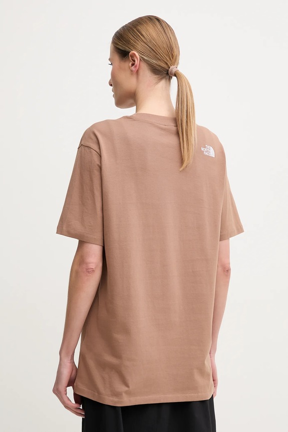 Oblečenie Bavlnené tričko The North Face Essential NF0A87NQ6IH1 hnedá