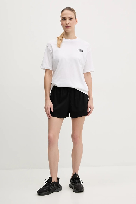 The North Face t-shirt bawełniany Essential NF0A87NQFN41 biały AW25