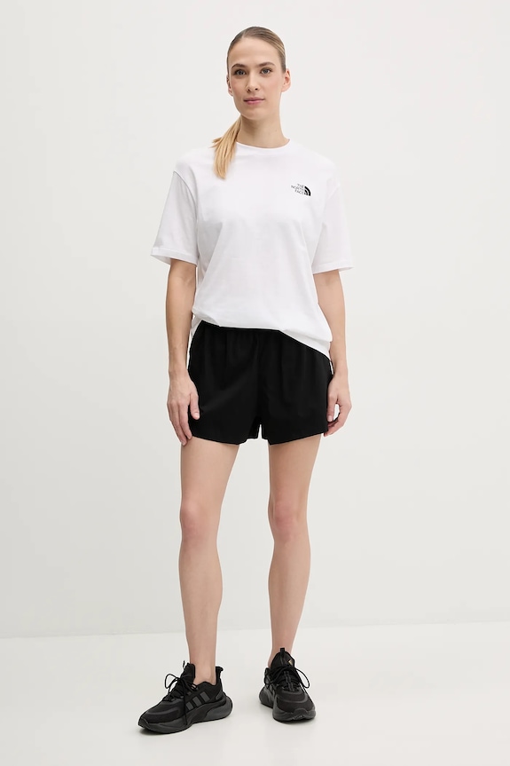 The North Face t-shirt bawełniany Essential NF0A87NQFN41 biały AW25