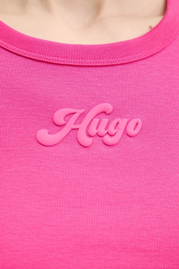 Îmbrăcăminte HUGO tricou din bumbac Delanor_2 50539132 roz