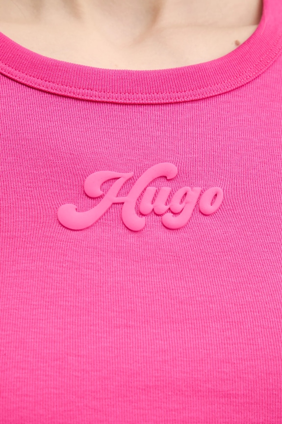 Îmbrăcăminte HUGO tricou din bumbac Delanor_2 50539132 roz