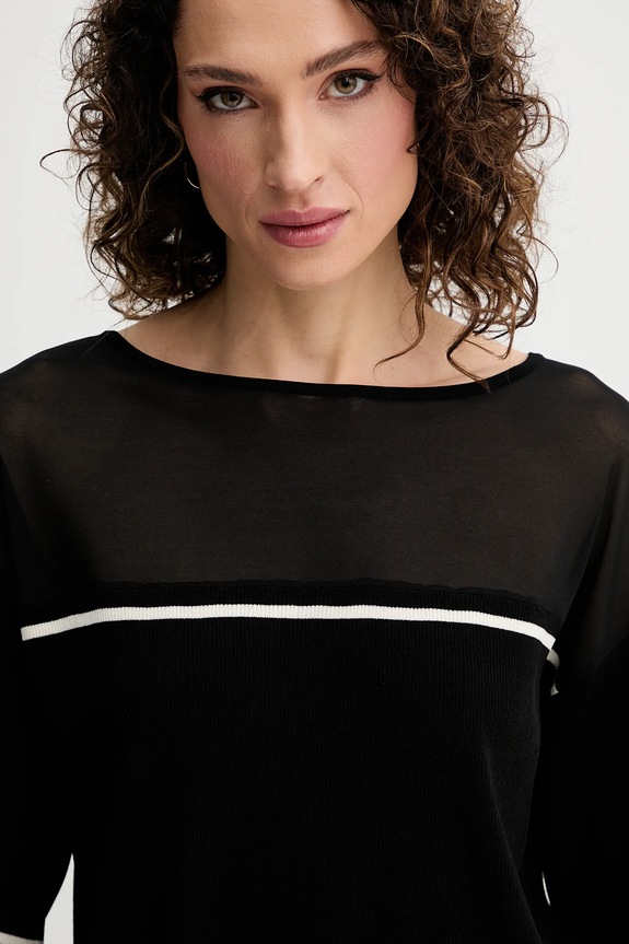 Liu Jo t-shirt czarny TA5098.MS027