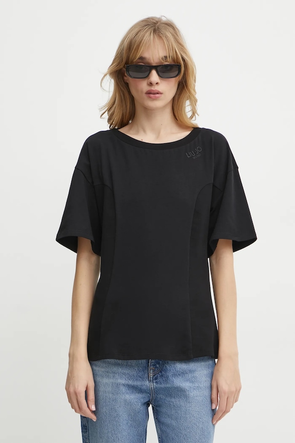 Liu Jo tricou uni negru TA5108.JS003