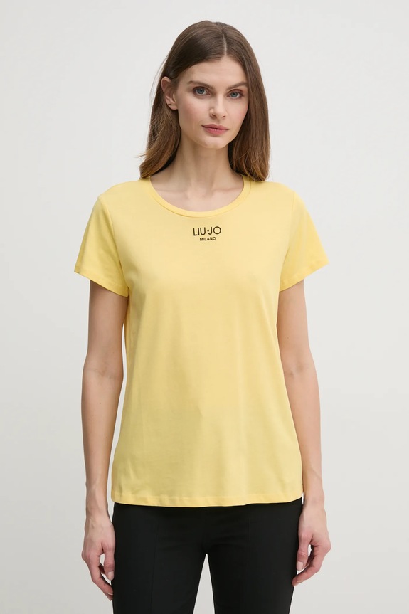 Abbigliamento Liu Jo t-shirt in cotone TA5170.JS923 giallo