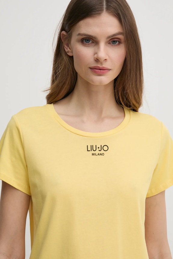 Liu Jo t-shirt in cotone giallo TA5170.JS923