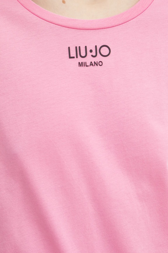 Liu Jo t-shirt in cotone TA5170.JS923 rosa