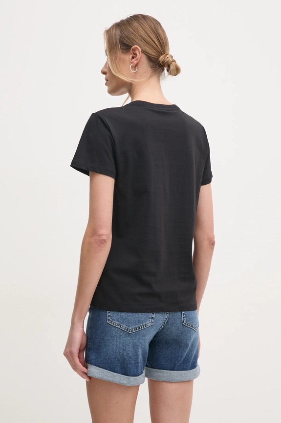 Îmbrăcăminte Liu Jo tricou din bumbac TA5172.JS923 negru