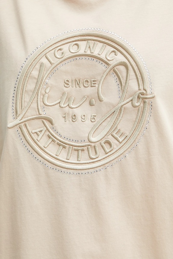 Liu Jo tricou din bumbac TA5174.JS923 bej
