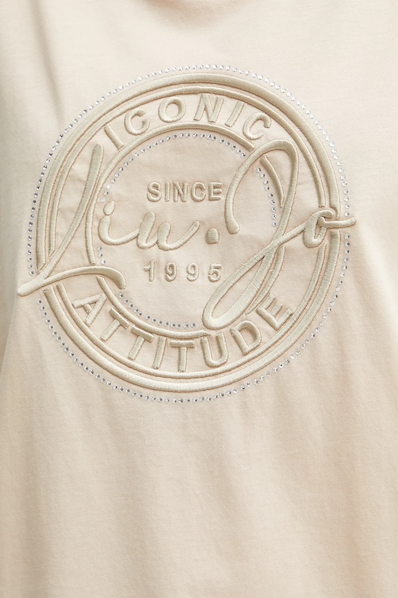 Liu Jo tricou din bumbac TA5174.JS923 bej