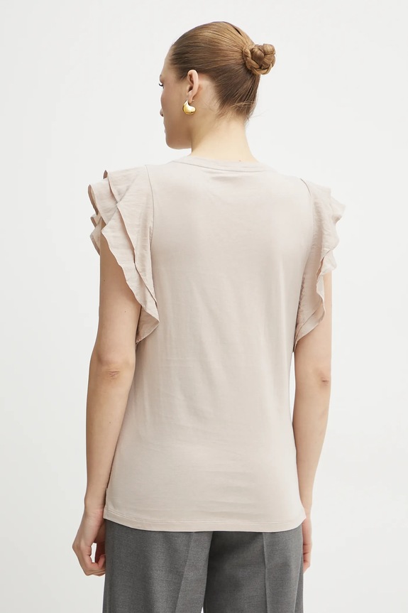 Îmbrăcăminte Liu Jo tricou din bumbac TA5178.J5904 bej