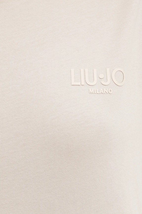 Liu Jo tricou din bumbac bej TA5178.J5904