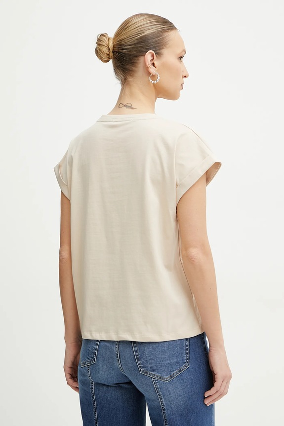 Ρούχα Μπλουζάκι Liu Jo TA5181.JS003 μπεζ