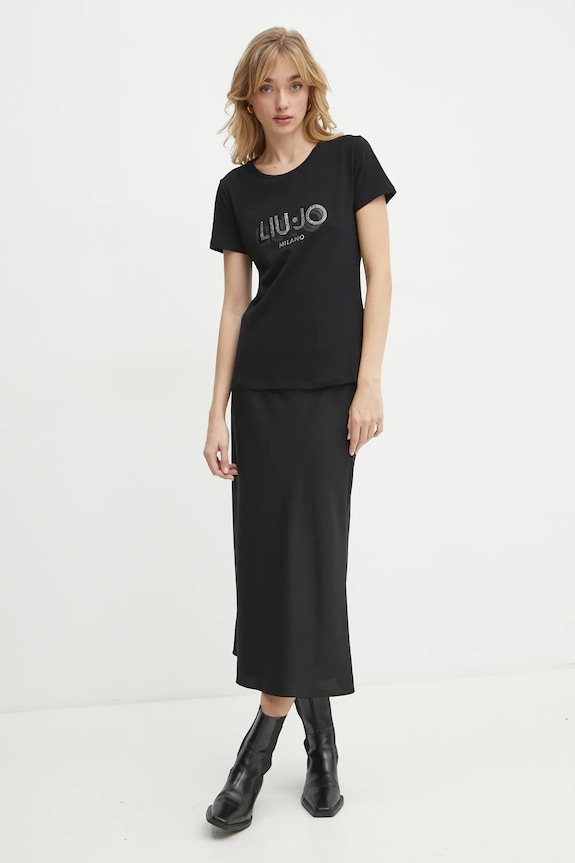 Liu Jo t-shirt TA5214.JS003 czarny SS25