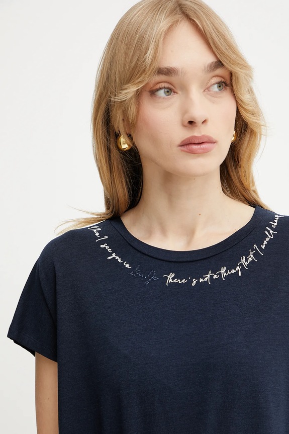 Liu Jo t-shirt sötétkék TA5268.JS005