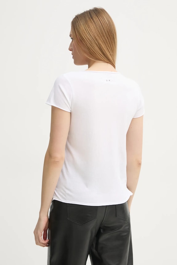 Îmbrăcăminte ZADIG&VOLTAIRE tricou din bumbac JWTN00447.21S.101 alb